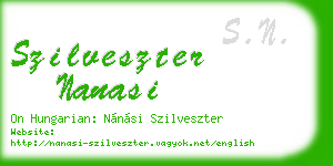 szilveszter nanasi business card